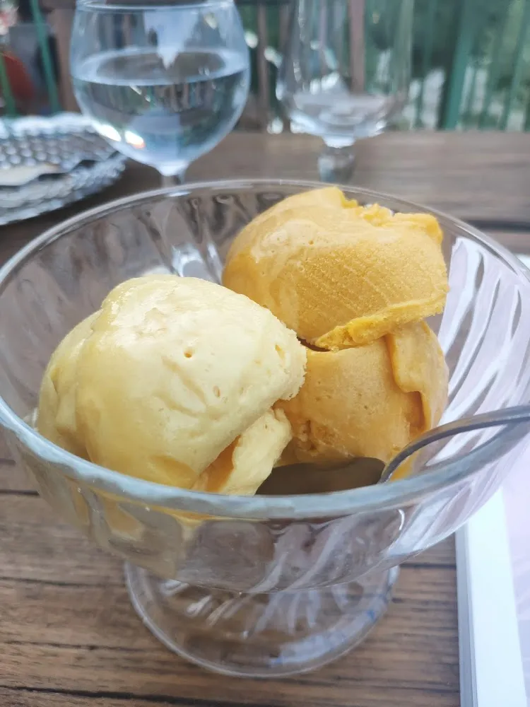 Mango and Passion Fruit Ice Cream
